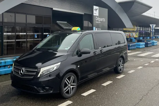 service transport vers aeroport strasbourg en van